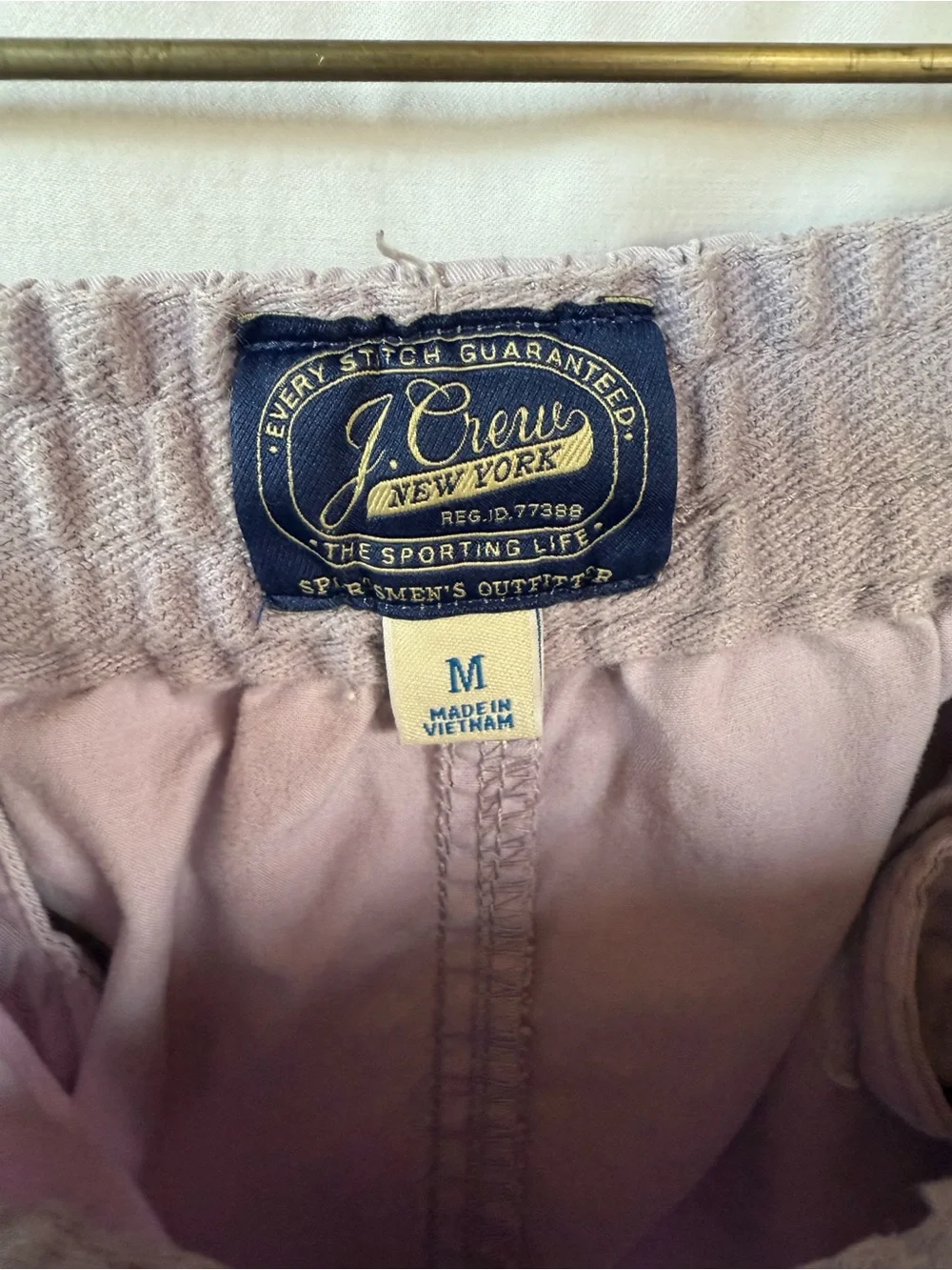J. Crew Lavender Drawstring Athletic Shorts